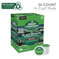 Green Mountain Coffee Roasters, Black Granite Dark Roast K-Cup Coffee Pods, 24 Count EasyOptionXY LLC