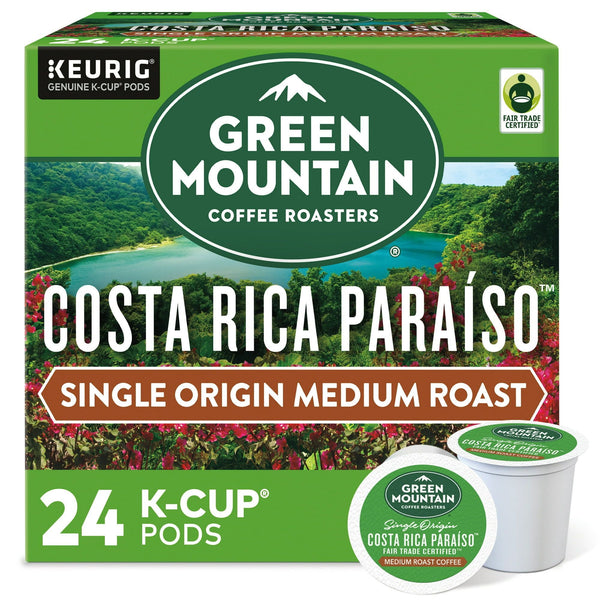 Green Mountain Coffee? Roasters Costa Rica Paraiso Single-Serve K-Cup Pods, Medium Roast Coffee, 24 Count EasyOptionXY LLC