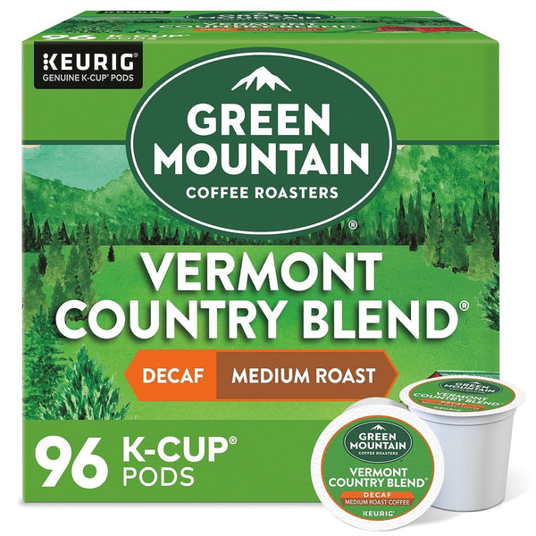 Green Mountain Coffee, Decaf K-Cups, Vermont Country Blend, 24 Count EasyOptionXY LLC