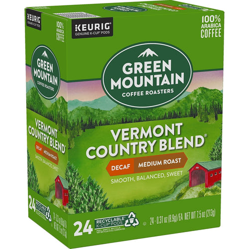 Green Mountain Coffee, Decaf K-Cups, Vermont Country Blend, 24 Count EasyOptionXY LLC