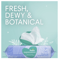 Pampers Baby Wipes Expressions; Botanical Rain Scent; 3X Pop-Top; 168 Ct EasyOptionXY LLC