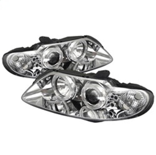 Spyder Pontiac GTO 04-06 Projector Headlights LED Halo LED Chrome High H1 Low H1 PRO-YD-PGTO04-HL-C OffRoadUSA.com