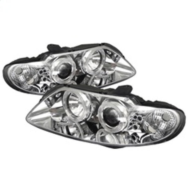 Spyder Pontiac GTO 04-06 Projector Headlights LED Halo LED Chrome High H1 Low H1 PRO-YD-PGTO04-HL-C OffRoadUSA.com