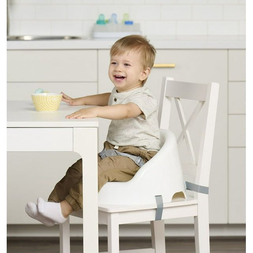 Regalo Baby Basics Booster, Ages 6 Months & Up, Secure 3 Point Safety Harness, Baby Booster Seat, White EasyOptionXY LLC
