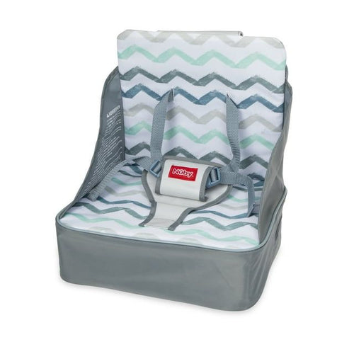 Nuby Easy Go Booster Seat with Adjustable Safety Straps and Harness, Gray , Unisex EasyOptionXY LLC