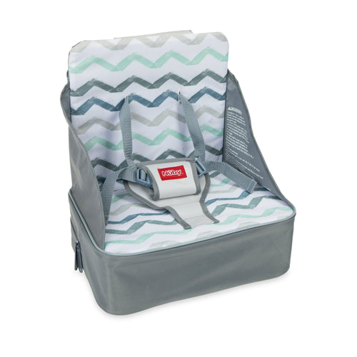 Nuby Easy Go Booster Seat with Adjustable Safety Straps and Harness, Gray , Unisex EasyOptionXY LLC