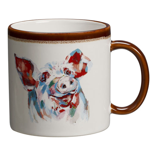 Mainstays Farm Pig Sculpted Mug, 19.27 Ounces EasyOptionXY LLC