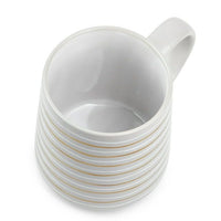 Thyme & Table Stoneware Coffee Mug, 16 fl oz, Gray Stripe EasyOptionXY LLC