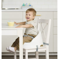 Regalo Baby Basics Booster, Ages 6 Months & Up, Secure 3 Point Safety Harness, Baby Booster Seat, White EasyOptionXY LLC