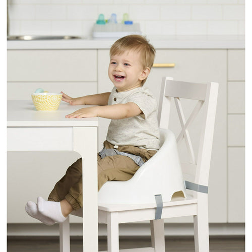 Regalo Baby Basics Booster, Ages 6 Months & Up, Secure 3 Point Safety Harness, Baby Booster Seat, White EasyOptionXY LLC