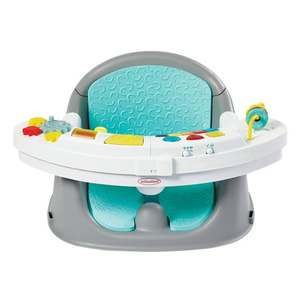 Infantino Music & Lights 3-in-1 Discovery Seat and Booster, 4-48 Months Unisex, Teal EasyOptionXY LLC