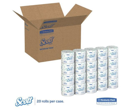 Traditional Septic Safe 2-Ply Essential Standard Roll Bathroom Tissue - White (20-Box/Carton 550-Sheet/Roll) EasyOptionXY LLC