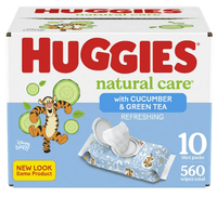 Huggies Natural Care Refreshing Baby Wipes; Cucumber Scent; 560 Count EasyOptionXY LLC