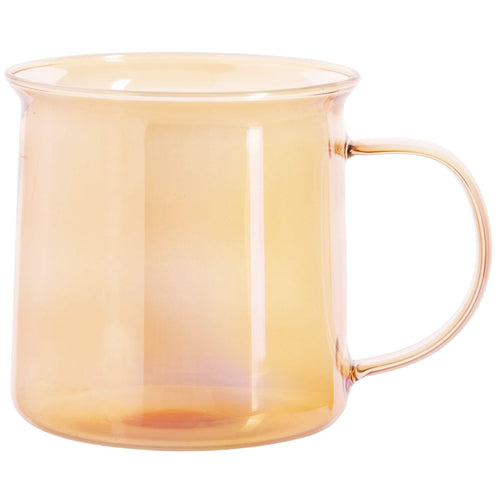 Mainstays Amber Camp Glass Mug, Heat-Resistant Borosilicate Glass, 18 oz EasyOptionXY LLC