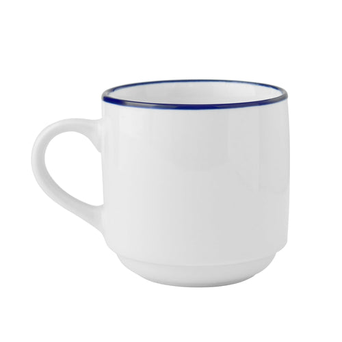 Mainstays Blue Rim Stoneware Mug EasyOptionXY LLC