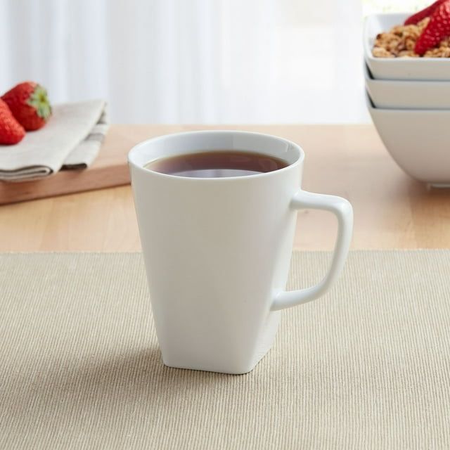 Better Homes & Gardens Loden Porcelain Mug, White EasyOptionXY LLC