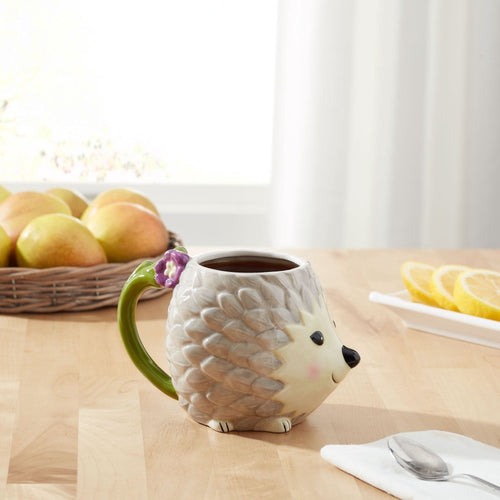 Mainstays Happy Hedgehog Sculpted Mug, 17.24 oz EasyOptionXY LLC