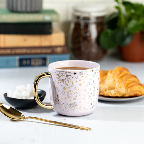 Thyme & Table Stoneware Coffee Mug, Gold Stars, 16 fl oz EasyOptionXY LLC