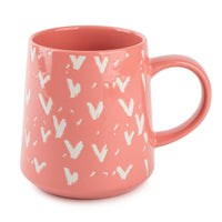 Thyme & Table Stoneware Mug, Pink Hearts, 16 fl oz EasyOptionXY LLC