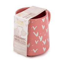 Thyme & Table Stoneware Mug, Pink Hearts, 16 fl oz EasyOptionXY LLC