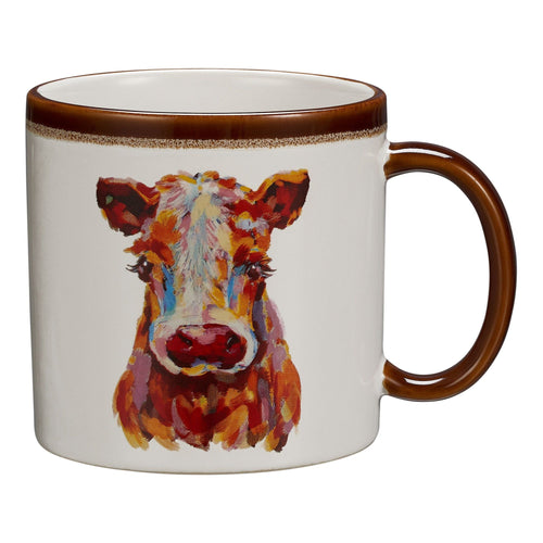 Mainstays Farm Cow Sculpted Mug, 19.27 oz EasyOptionXY LLC
