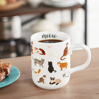 Mainstays Stoneware Cat Mug, White, 16.06 oz EasyOptionXY LLC