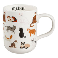 Mainstays Stoneware Cat Mug, White, 16.06 oz EasyOptionXY LLC