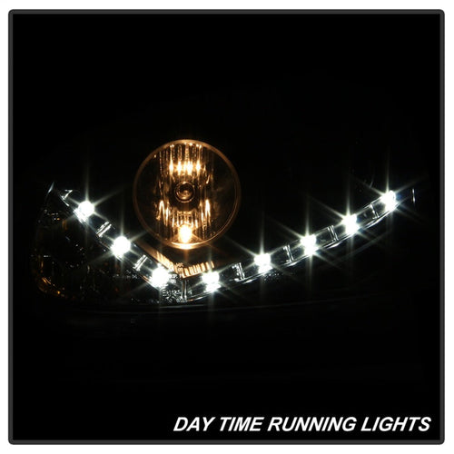 Spyder Volkswagen GTI 06-09/Jetta 06-09 Xenon/HID Model Only - DRL Black PRO-YD-VG06-HID-DRL-BK OffRoadUSA.com