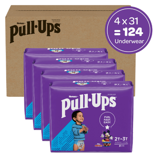 Pull-Ups Boys' Potty Training Underwear Size 4; 2T-3T; 124 Ct EasyOptionXY LLC