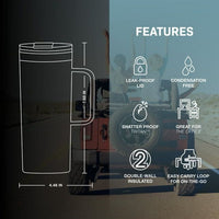 TAL Stainless Steel Mountaineer Travel Mug 20 fl oz, Bright Pink EasyOptionXY LLC