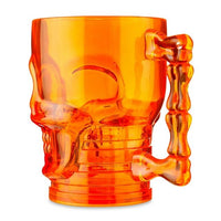 Halloween 19 oz Skull Beer Mug, Orange, Plastic, Partyware, Way to Celebrate EasyOptionXY LLC