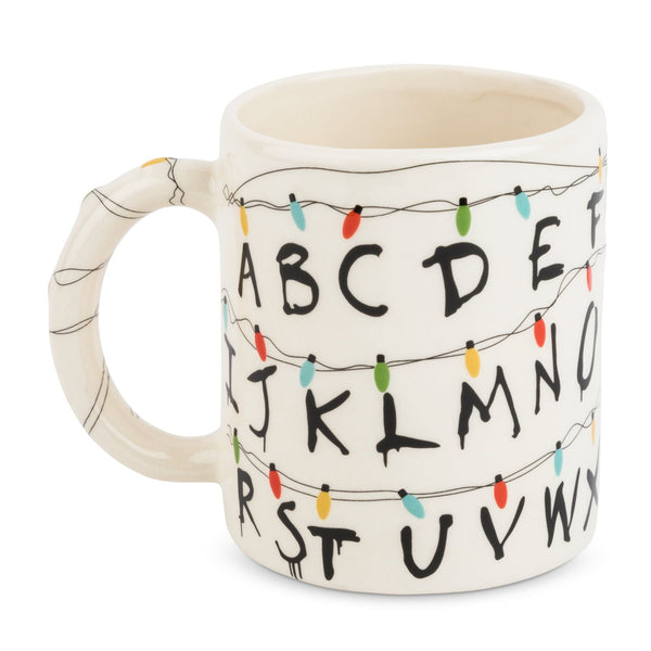 Stranger Things Lights ABC Stoneware Coffee Mug, 17oz EasyOptionXY LLC