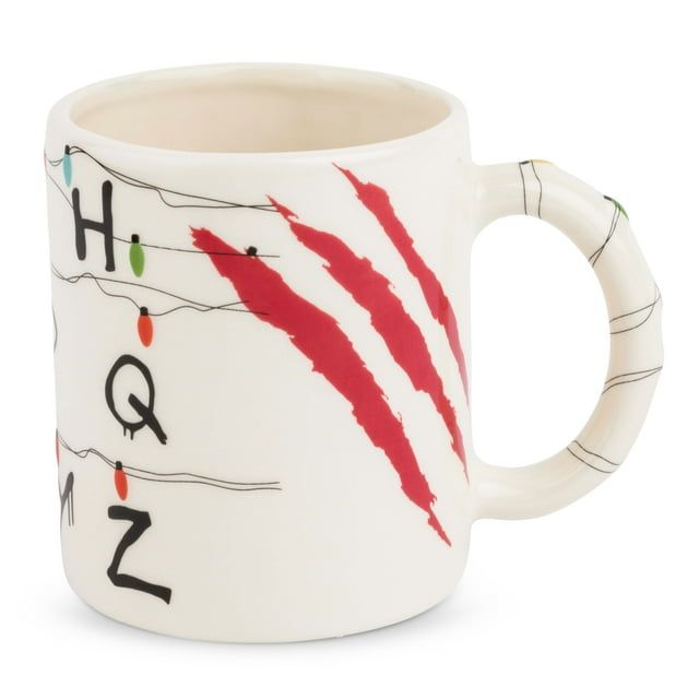 Stranger Things Lights ABC Stoneware Coffee Mug, 17oz EasyOptionXY LLC