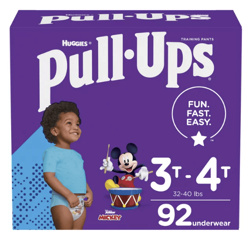 Pull-Ups Boys' Potty Training Underwear Size 5; 3T-4T; 92 Ct EasyOptionXY LLC