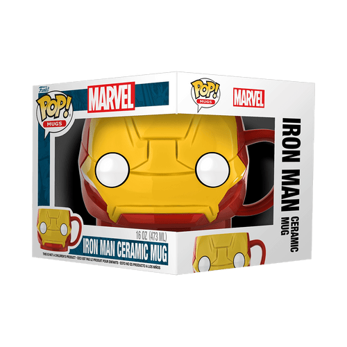 Funko Pop! Mug: Marvel - Iron Man Ceramic Mug 16oz (Walmart Exclusive) EasyOptionXY LLC