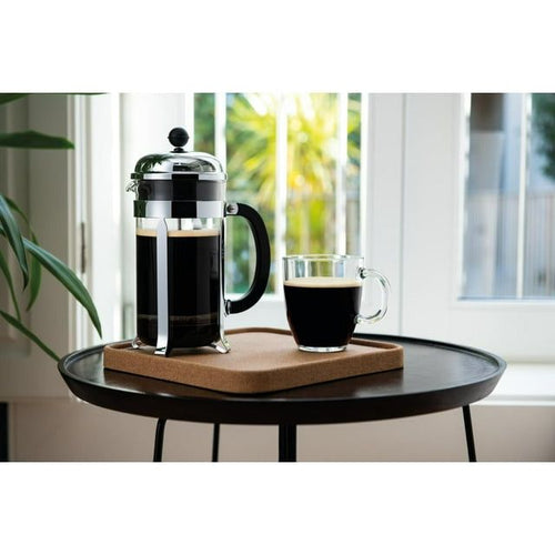 Bodum 2 pk Single Wall Bistro Mugs, Tempered Glass Clear EasyOptionXY LLC