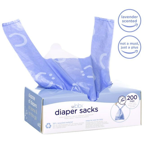 Ubbi Diaper Sacks, Purple, 200 Ct. EasyOptionXY LLC