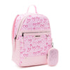 Madden NYC Juniors Dome 17' Laptop Backpack with Pouch, Pink Heart EasyOptionXY LLC
