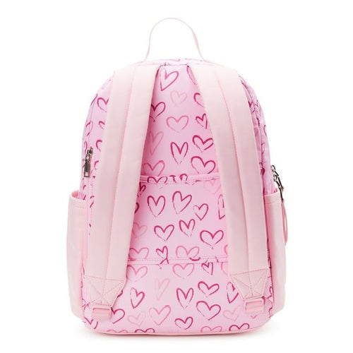 Madden NYC Juniors Dome 17' Laptop Backpack with Pouch, Pink Heart EasyOptionXY LLC
