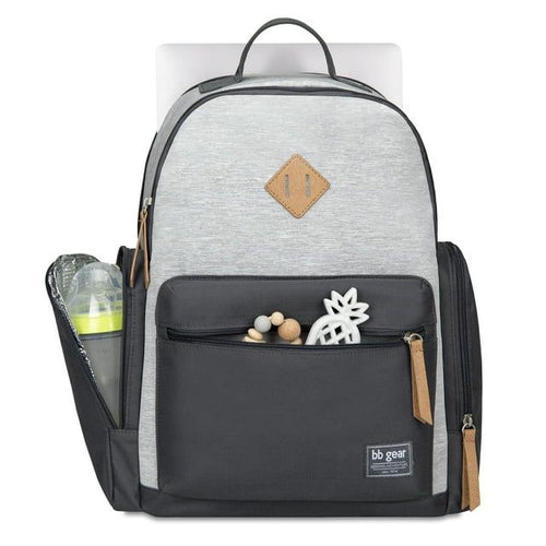 BB Gear Stonescape Backpack Diaper Bag Grey EasyOptionXY LLC
