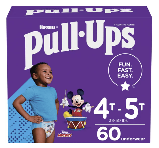 Pull-Ups Boys' Potty Training Underwear Size 6; 4T-5T; 60 Ct EasyOptionXY LLC