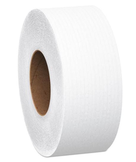 Scott Essential JRT Jumbo Roll Bathroom Tissue, Septic Safe, 1-Ply, White, 2000 ft, 12 Rolls/Carton -KCC07223 EasyOptionXY LLC