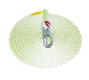 5/8" x 50 Ft Lifeline w/Double Locking Hook | 96805 RatchetStrap.Com