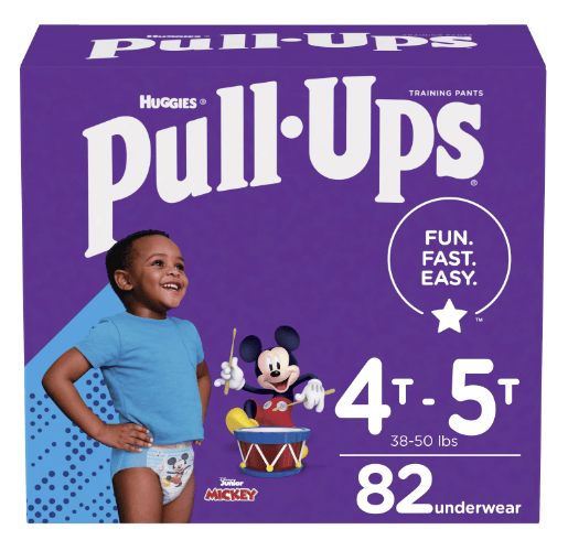 Pull-Ups Boys' Potty Training Underwear Size 6; 4T-5T; 82 Ct EasyOptionXY LLC