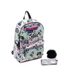 Justice The Powerpuff Girls 17" DIY Checkered Laptop Backpack with Marker Set and Pouch, White Multi-Color EasyOptionXY LLC