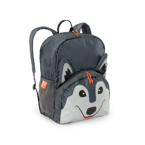 Firefly! Outdoor Gear Aspen the Wolf Kid's Backpack - Gray, Unisex, Ages 4-8 (15 Liter) EasyOptionXY LLC