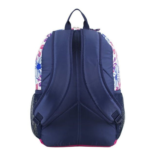 Eastsport Unisex Triple Pocket Backpack, Blue Pink Floral EasyOptionXY LLC