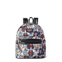 Bratz Women's All Over Print Nylon Mini Backpack, Black Multi-Color EasyOptionXY LLC
