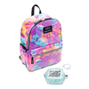 Justice Girls 17" Laptop Backpack with Pouch 2-Piece Set, Purple Tie-Dye EasyOptionXY LLC