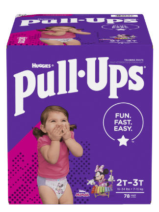 Pull-Ups Girls' Potty Training Underwear Size 4; 2T-3T; 78 Ct EasyOptionXY LLC